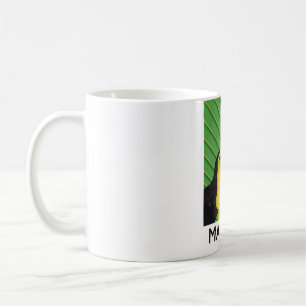 Taza De Café Cartel de viaje del tucán de Malasia