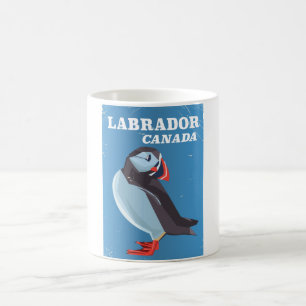 Taza De Café Cartel de viaje vintage de Labrador Canadá Frailec