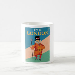 Taza De Café Cartel de viaje vintage de Londres, Inglaterra