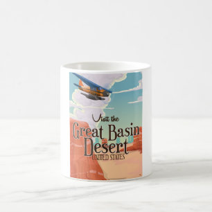 Taza De Café Cartel de viaje vintage del desierto de la Gran Cu