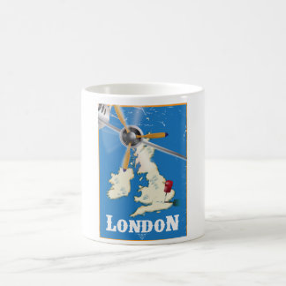 Taza De Café Cartel de Viajes de la Vieja Londres, Inglaterra