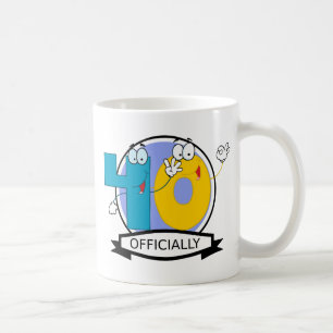 Taza De Café Cartel oficial de 40 cumpleaños