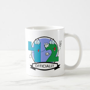 Taza De Café Cartel oficial de cumpleaños 42