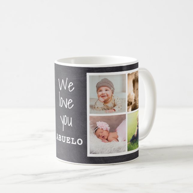 Taza De Café Cartel ruso te quiere Abuelo 8 Foto  (Anverso derecho)