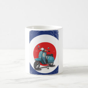 Taza De Café Cartel vintage de moto Mod