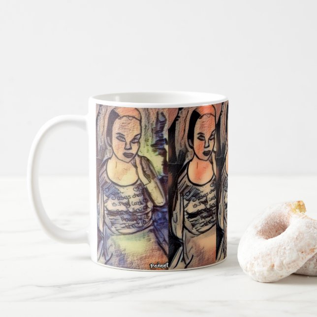 Taza De Café carteras de ministerio, fe (Con donut)