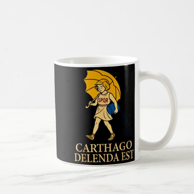 Taza De Café Carthago Delenda Est Funny Roman History Attire (s (Derecha)