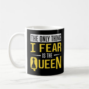 Taza De Café Cartón De ajedrez Lo Único Que Temo Es La Reina Ch