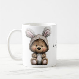 Taza De Café Cartoon Bunny Bear Ceramic Coffee Mug