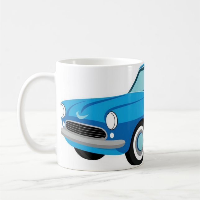 Taza De Café Cartoon Car Designed Mug (Izquierda)