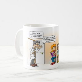 Taza De Café Cartoon; Een geslachtsziekte is goed te behandelen