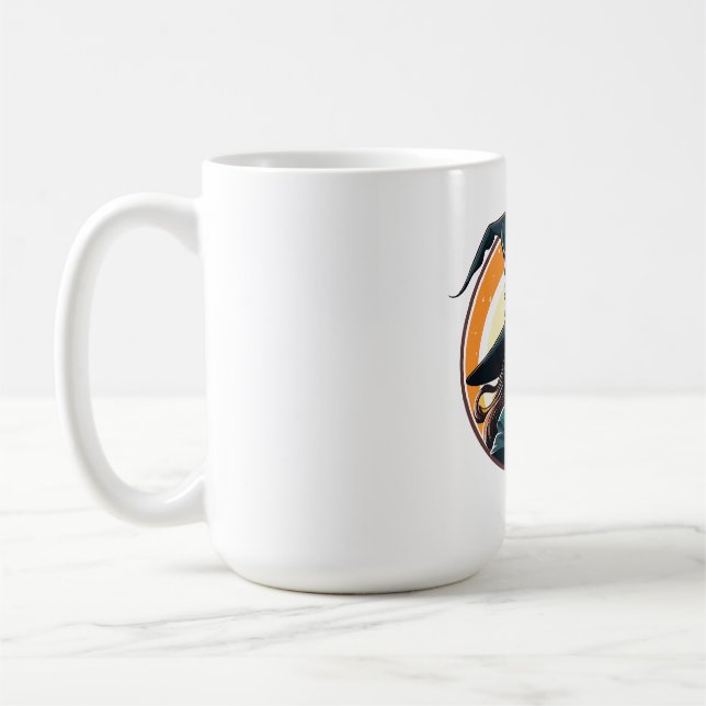 Taza De Café Cartoon halloween witch portrait (Izquierda)