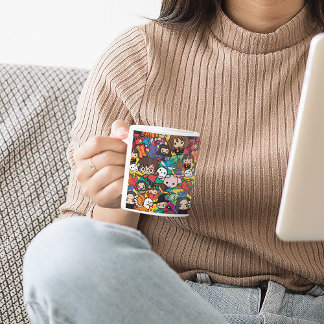 Taza De Café Cartoon Harry Potter Character Toss Pattern