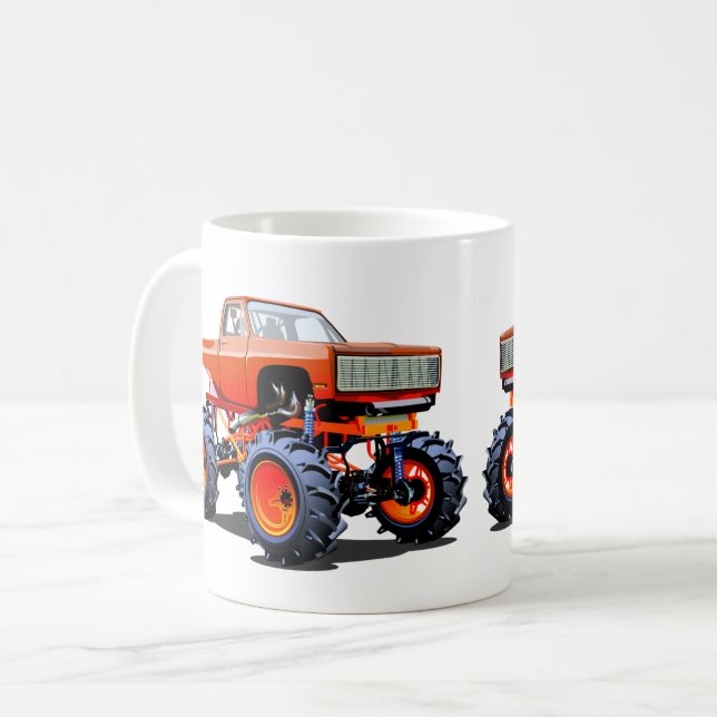 Taza De Café Cartoon monster truck (Anverso izquierdo)