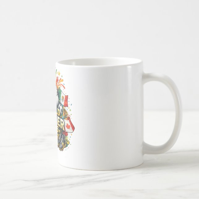 Taza De Café Cartoon Soccer 2026 Trophy – Fun Football Cup Desi (Derecha)