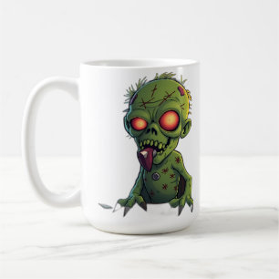 Taza De Café Cartoon Zombie with Tongue Out