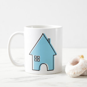 Taza De Café Casa (azul)