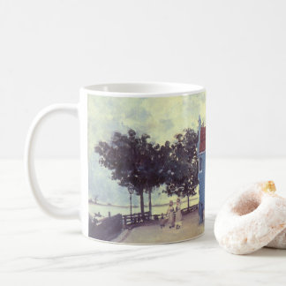 Taza De Café Casa azul en Zaandam por Claude Monet
