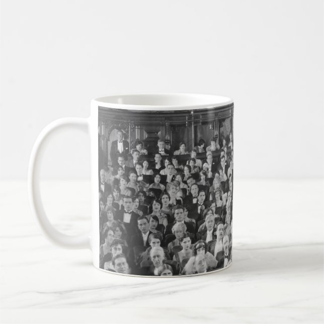 Taza De Café CASA COMPLETAaudiencia, vintage, teatro, multitud, (Izquierda)
