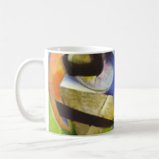 Taza De Café Casa con Árboles de Franz Marc, Arte Antiguo