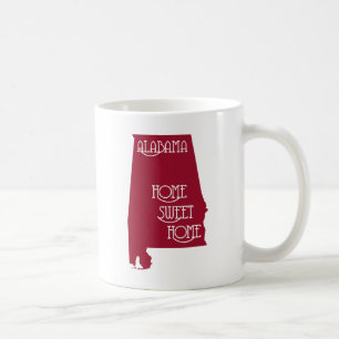 Taza De Café Casa de Alabama, hogar dulce, por el Personalizado