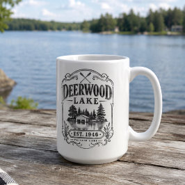 Taza De Café Casa de barcos Vintage Deerwood