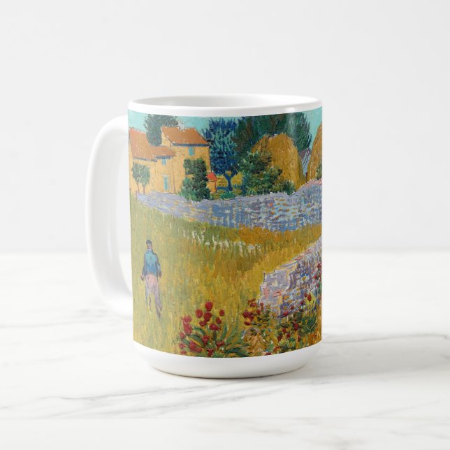Taza De Café Casa de campo en Provenza | Vincent van Gogh (Anverso izquierdo)