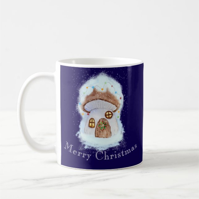 Taza De Café casa de hada de Navidad (Izquierda)