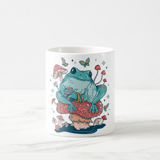 Taza De Café Casa de Hongo de Rana (Centro)