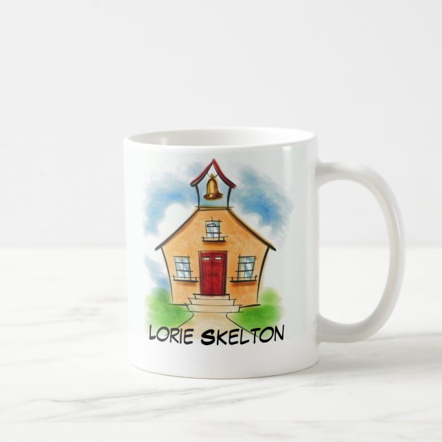Taza De Café Casa de la escuela, Lorie Skelton (Derecha)