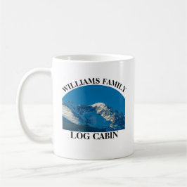 Taza De Café Casa de la familia personalizado Cabina Azul Monta