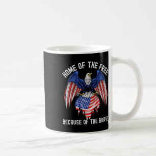 Taza De Café Casa De Los Libres Por La Valiente Águila Estadoun