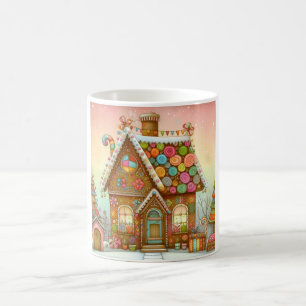 Taza De Café Casa de pan de jengibre, deliciosa