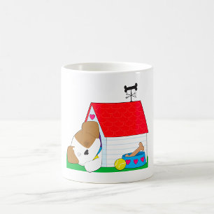 Taza De Café Casa de perro de cachorro durmiendo Mascota linda
