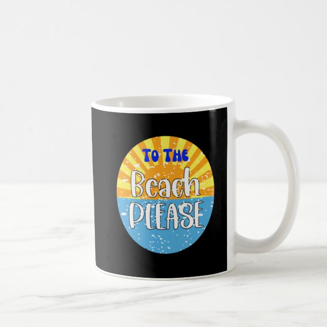 Taza De Café Casa de playa de verano (Derecha)