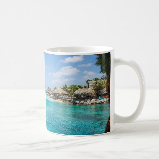 Taza De Café Casa de playa Retro (Derecha)