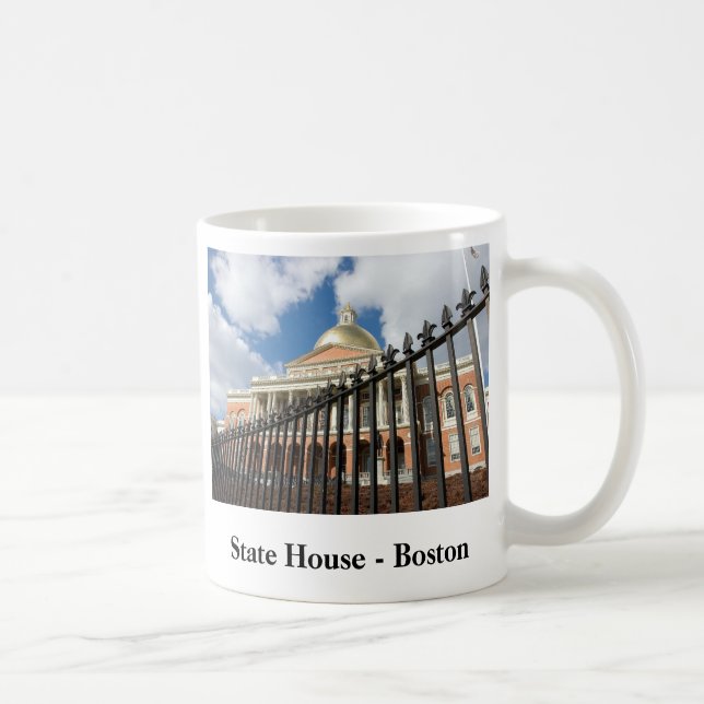 Taza De Café Casa del estado de Massachusetts - Boston (Derecha)