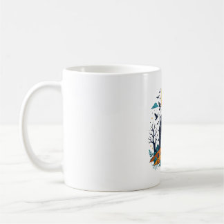 Taza De Café Casa Embrujada Luna Llena Murciélagos Halloween Es