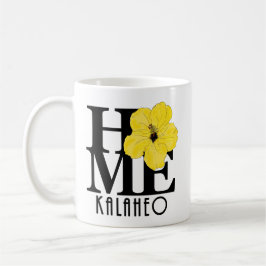 Taza De Café CASA Kalaheo Amarillo Hibiscus 11oz