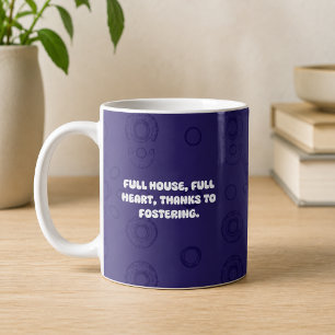 Taza De Café Casa Llena Corazón Lleno Gracias al Acogimiento Di