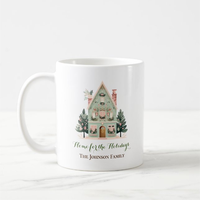 Taza De Café Casa personalizado para la fiesta de fiestas (Izquierda)