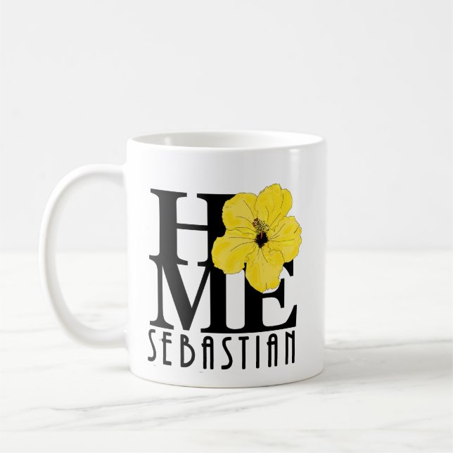 Taza De Café CASA Sebastian 11oz hibisco amarillo (Izquierda)