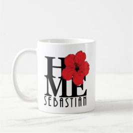 Taza De Café CASA Sebastian 11oz hibisco rojo