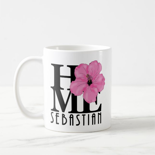 Taza De Café CASA Sebastian rosa hibiscus 11oz (Izquierda)