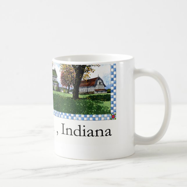 Taza De Café Casa Shipshewana Indiana de Amish (Derecha)