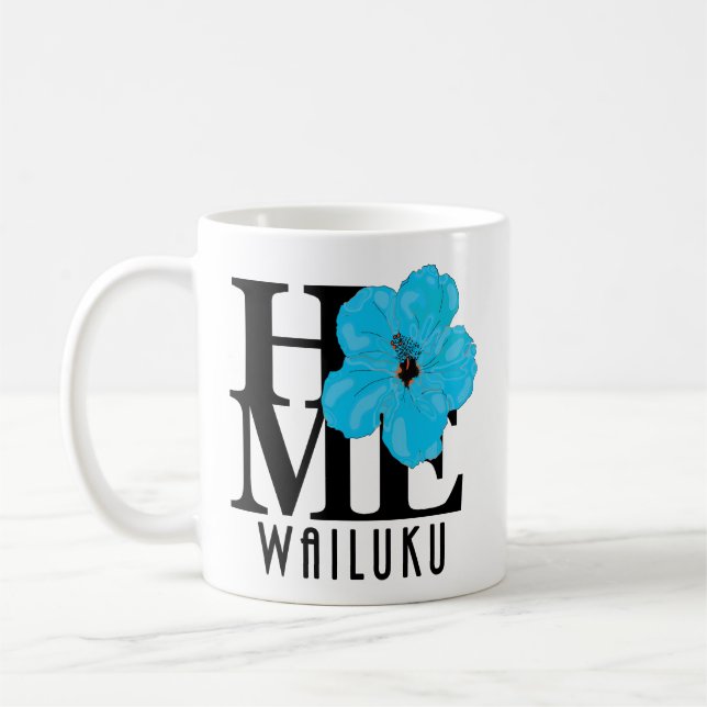 Taza De Café CASA Wailuku Blue Hibiscus 11oz (Izquierda)