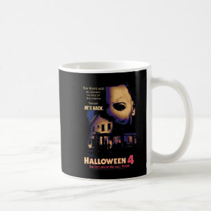 Taza De Café Casa y máscara de Halloween