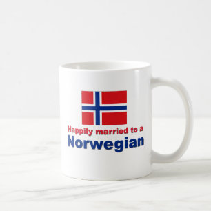 Taza De Café Casado feliz con un noruego