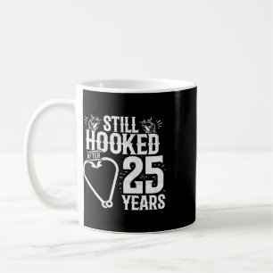Taza De Café Casados 25 Años - Pareja de Pescadores - Aniversar
