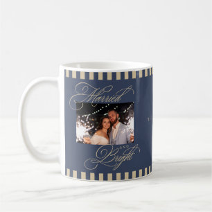 Taza De Café Casados y Brillantes Recuerdo de Navidad para Reci